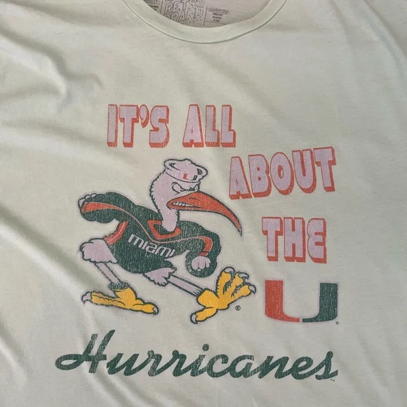 Miami Hurricanes Retro Brand Tshirt Size Large - Picture 5 of 6